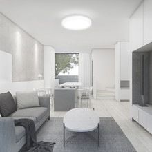 36W LED Dome Light Round White Frame 4000K IP44