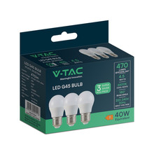 LED Bulb - 4.5W E27 G45 6500K 3PCS/PACK