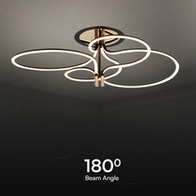 LED Пендел Дизайн Злато и Черно Тяло SKU 23371 V-TAC