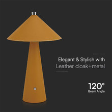 3W LED Магнитна Настолна Лампа С Батерия 4000mAh CCT: 3IN1 Жълт Тяло Димираща SKU 23415 V-TAC