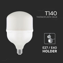 LED Bulb - 50W Plastic T140 4000K E27 With E40 Ring