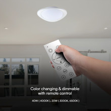 20W - 40W - 20W Designer Domelight Remote Control Dimmable Phantom Cover