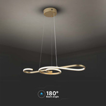 LED Попилеи 18W 3000K Златист SKU 8021 V-TAC