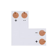 Corner connector for single colour LED strip 10mm 5pcs