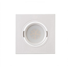 Ceiling downlight for building-in GU10 square movable