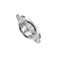 Луничка за таван GU5.3 MR16 корпус кръг Φ80x22mm Хром и Стъкло 2012080 VITO