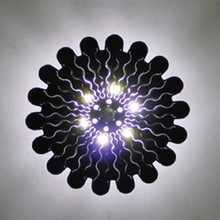LED SPOT LIGHT FIXTURE RECESSSED MOUNTED FORMATO F4 FLOWER 3W 240Lm 4200K (NATURAL WHITE) Φ125x65mm BLACK