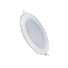 LED ROUND PANEL DOWNLIGHT RECESSED MOUNTED WITH GLASS LENA-RG Φ100x40mm 6W 564Lm 3000K (WARM WHITE)