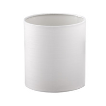 Textile lamp shade, cylinder, white