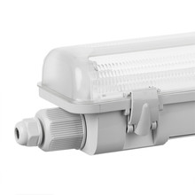 Waterproof lighting fixture for LED Tubes 2xT8 0.6m