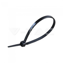 SKU 11160 Cable Tie - 2.5*100mm Black 100pcs/PackКабелна Превръзка - 2.5*100mm Черна 100бр Опаковка с марка V-TAC