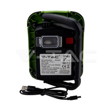 LED Прожектор с батерия 20W 4000К презаредим IP44 с USB + SOS функция SKU 20039 V-TAC
