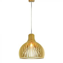 SKU 40551 Дървен Пендел E27 Дърво + Хром Конус D450*H450MM с марка V-TAC