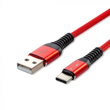 SKU 8634 1 M Type C USB Кабел Червен - Gold Серия с марка V-TAC