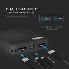 SKU 8850 Външна Батерия 10000 ma/H Черна с марка V-TAC