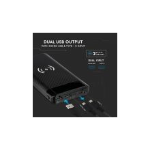 SKU 8859 Външна Батерия 20K Mah Безжично Зареждане Черна с марка V-TAC