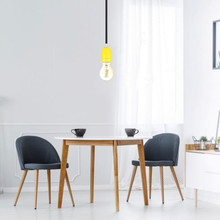 SKU 3801 Фасунга Порцелан E27 Жълт с марка V-TAC