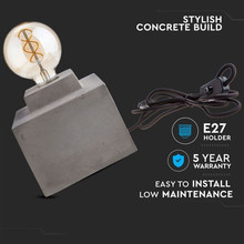 SKU 3851 Настолна Лампа Бетон ф160 с марка V-TAC