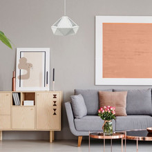 SKU 3948 Пендел Пастел Призма Бял 310х180 с марка V-TAC