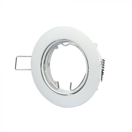 GU10 Fitting Round Movable White 
