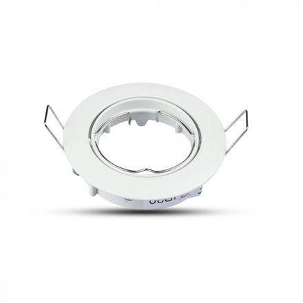 GU10 Fitting Round Movable White 