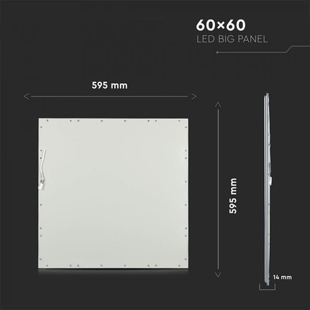 LED Panel 45W 600 x 600 mm 6000K UGR incl Driver