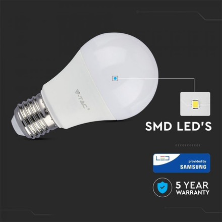 LED Крушка Е27 11W SAMSUNG ЧИП A60 4000K SKU 232 V-TAC