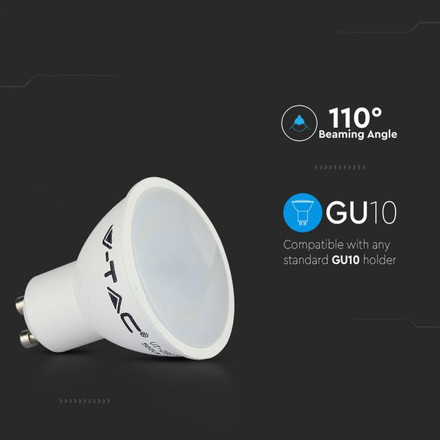 LED Крушка GU10 5W 6000K 110° SKU 1687 V-TAC