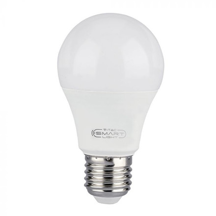 LED Крушка Е27 10W A60 SMART WIFI RGB + Топла и Студена Светлина SKU 2751 V-TAC