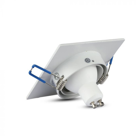 1*GU10 Fitting Square White 