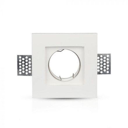 SKU 3651 GU10 Гипсова Отливка Квадрат 100х100 Бял с марка V-TAC