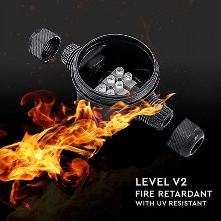 3 PIN Terminal Block Black  5-9mm IP66