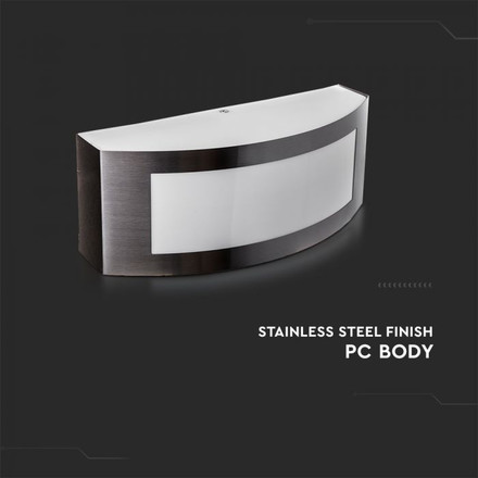 Wall Lamp E27 With Stainless Steel And PC IP44