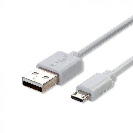 SKU 8480 1 M Micro USB Кабел Бял - Pearl Серия с марка V-TAC