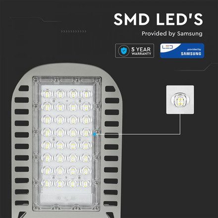 SKU 958 LED Улична Лампа SAMSUNG ЧИП - 50W 4000K 120LM/W с марка V-TAC