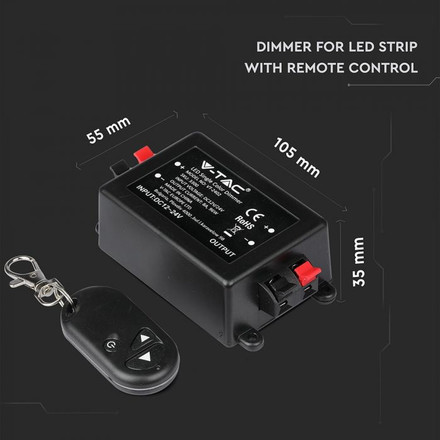 Dimmer for LED Strip with Remote Control