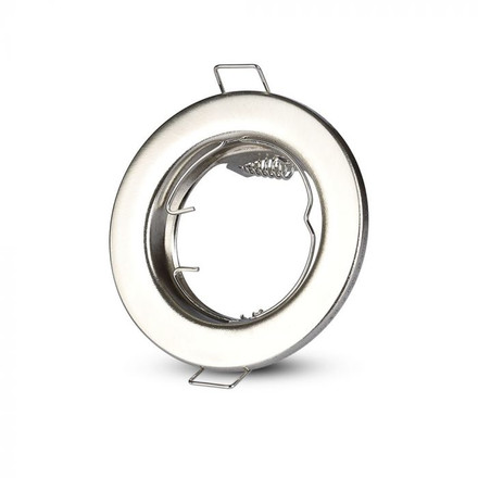 SKU 3585 GU10 Корпус Луна Кръг Неоринтируема Сатен Никел 2бр/кутия с марка V-TAC