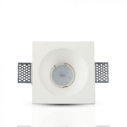 SKU 3641 GU10 Гипсова Отливка Квадрат Плитка 120х120 Бял с марка V-TAC