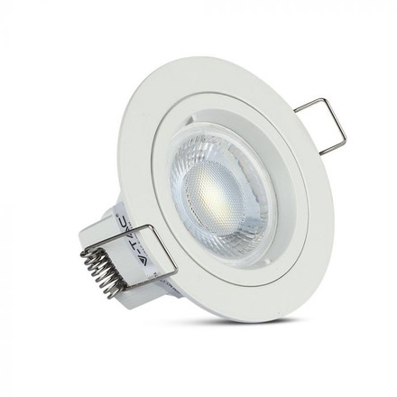 GU10 Fitting Round White 