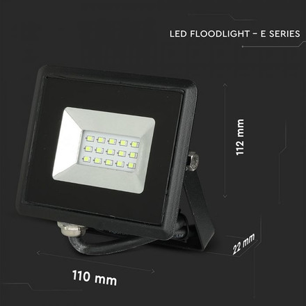 LED Прожектор 10W Зелена светлина IP65 E-Series Черно Тяло SKU 5988 V-TAC