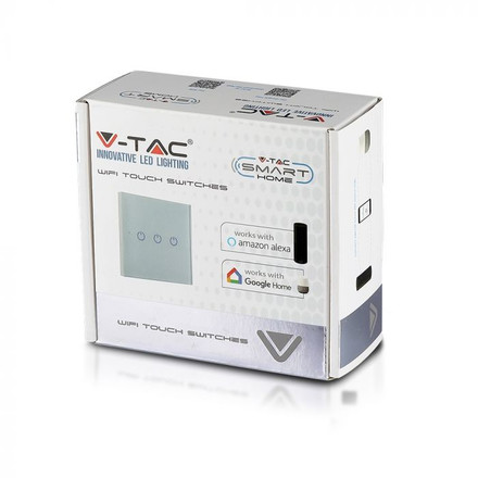 SKU 8417 WIFI SMART Touch Ключ Единичен Бял с марка V-TAC