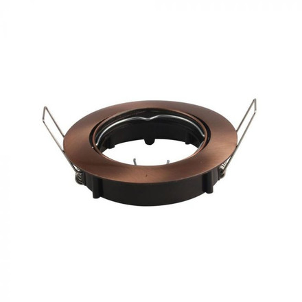 GU10 Fitting Round Movable Bronze