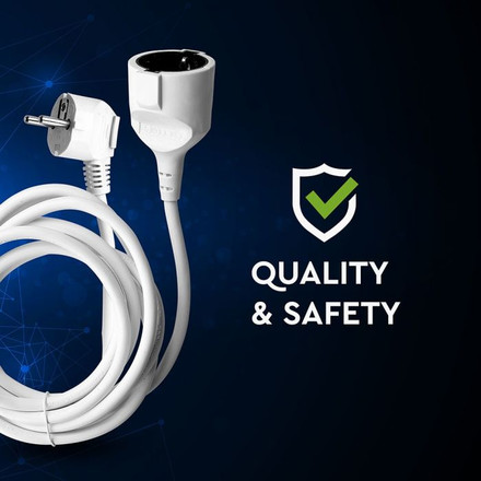 SKU 8778 Удължител 3G 1.5 - 2 Х 3М 10/16А с марка V-TAC