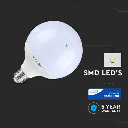 LED Крушка Е27 18W SAMSUNG ЧИП G120 2000LM 6400K SKU 125 V-TAC