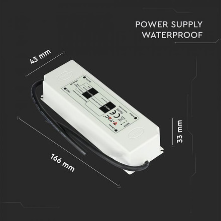 LED Plastic Slim Power Supply 60W IP67 12V 