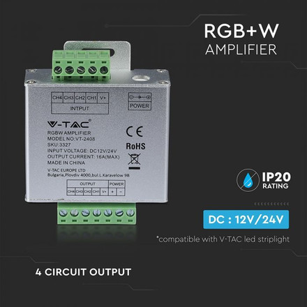 RGB+W Amplifier /For LED Strip 2159/ 