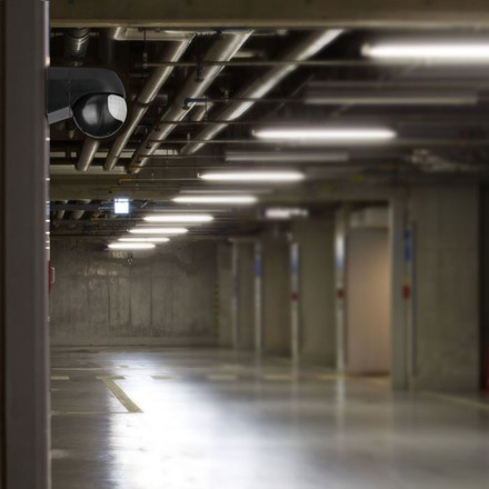 PIR Wall Sensor With Moving Head Black 