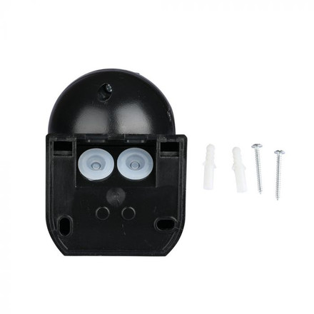 PIR Wall Sensor With Moving Head Black 