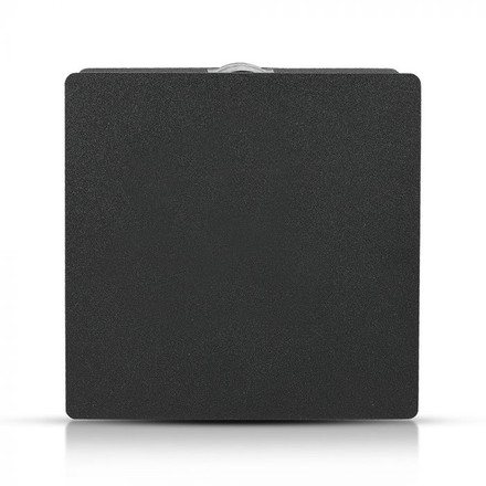 4W LED Wall Light Black Body Square 4000K IP65