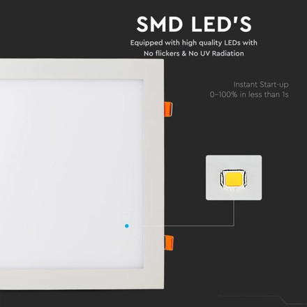 24W LED Premium Panel Downlight - Square 4000K           